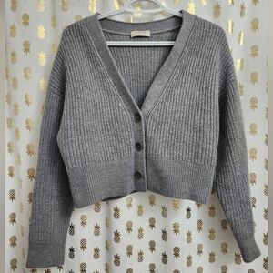 Aritzia Babaton 100% Merino Wool Cropped Cardigan size L